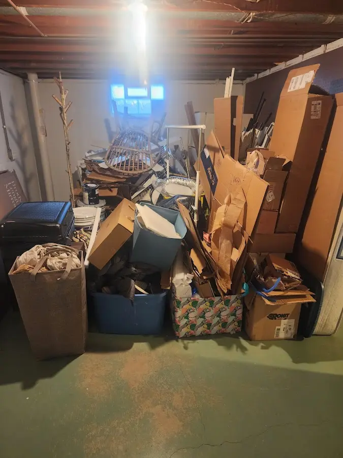 Roll-off dumpster container at job site for 20 Yard Dumpster Rental in Strawberry